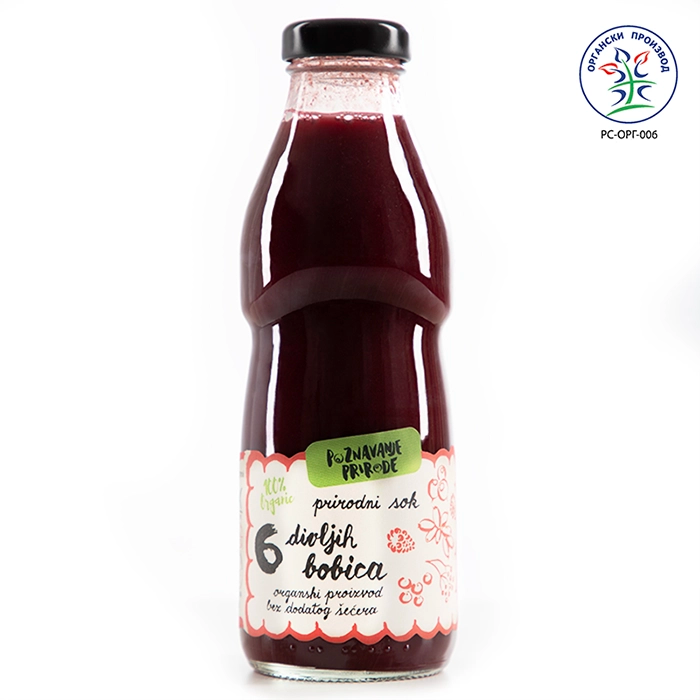 Organski sok 6 divljih bobica 500 ml