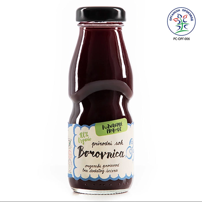 Organski sok Borovnica 200 ml